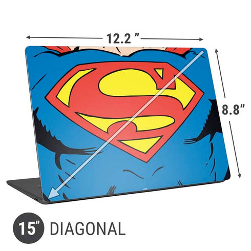 DC Comics Superman Vintage Chest Universal Laptop 15in (12.2 x 8.8in) Skin